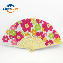 customise made bamboo hand fan ribs foldable hand fan for gift